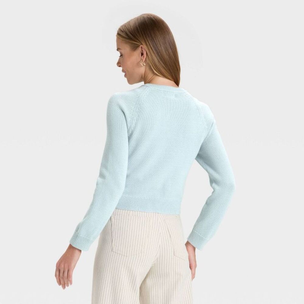 Universal Thread - Women's Button-Down Cardigan - Universal Thread Bl Blue - Picture 2 of 3